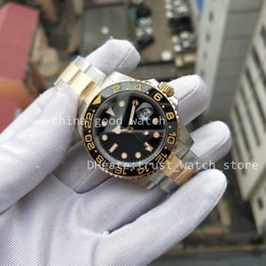 Super Nfactory Watches for Mens 40mm Ceramic Bezel Cal.3186 Automatisk rörelse Watch V12 Version 904L Steel NF Real Wrapped 18k Gold Never Fade Men armbandsur
