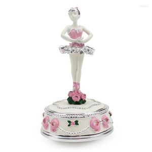 Dekorativa figurer Ballet Girl Music Box For Girls Creative Birthday Present Ornament Clockwork Type Ballerina Christmas Presents