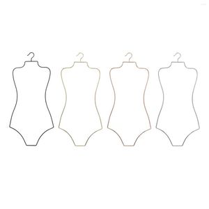 Hangers Metal Wire Body Shape Swimsuit Beachwear Hanger Robes Lingerie Dress Outfits Slim Coats Racks For Cloakroom Closet Home