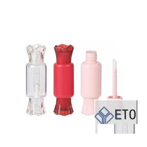Packing Bottles Diy Empty Gloss Tubes With Brush 5Ml Plastic Cute Candy Shape Lip Glosss Tube Cosmetic Sample Containers Drop Delive Dhtuv