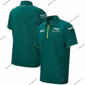 Herren Polo Racing Formel 1 Team Übergroßes Aston Martin Cognizant Offizieller Fahrer Sebastian Vettel Neuestes Gt Großes 3D-T-Shirt für Herren 55rc