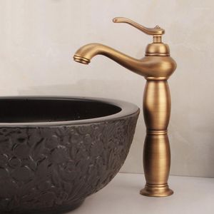 Bathroom Sink Faucets European Antique Faucet All Copper Basin And Cold Tap Washbasin Mixer Taps Bronze Finish