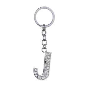 Keychains Lanyards 26 A Z Crystal Engelse letters Initiële sleutelhanger Key Rings houders tas hanger charme mode sieraden cadeau druppel 8 dhbk2