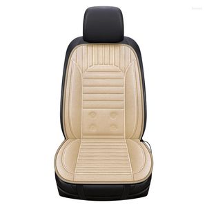 Araba koltuğu kapaklar 12V/24V ısıtmalı kapak Hızlı ısıtma Elektrikli yastık kış aylarında sıcak evrensel tutun Siyah/gri/kahverengi/Bej