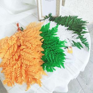 Flores decorativas 10pcs seca folha de samambaia preservada naturalmente feita alpina decoração de casa acessórios mariaia natura