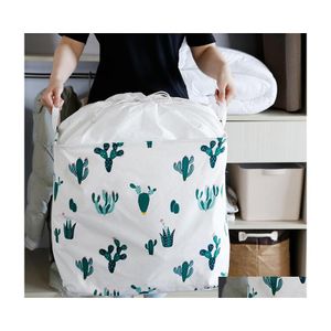 Förvaringskorgar väska stor quilt korg fällbara sovsalar lagras och organiserade droppleverans hem trädgård hushållsorganisation dhmaa