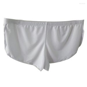 Underpants Fashion Sleepwear Loose Comfy Men's Boxer Shorts Pajamas Side Split Underwear Panties Trunk Sexy Man