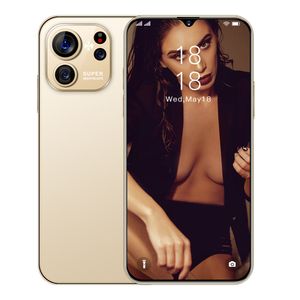 Telefon odblokowywany globalny smartfon 6,8 cala telefonu komórkowego Android 12.0 Face ID DUAL SIM SIM 4G 5G Smart Mobile Cell