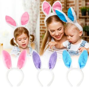 Easter Party Festive Hairbands Adult Kids Cute Rabbit Ear Headband Prop Plush Dress Costume Bunny Ears Hairband Wholesale