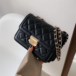 Ringer chain womens bags 2022 new fashion crossbody bag Ordinary shoulder small square bag wallets179e