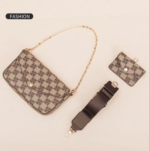 مصممي Luxurys Tote Flap Purse Cluts Fags محافظ حقائب اليد Mono Print Bag Crossbody Pochette Felicie سلسلة أكتاف محفظة على ظهر الفتيات