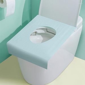 Toalettstol täcker engångsunderlag Vattentät säkerhetsresor/camping badrum Tillgångar Mattor Portabla rena lock -prylar