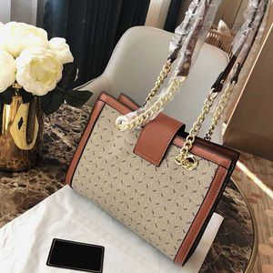 2022 new Wholesale Padlock Shoulder Bag Chain Flap Handbag Purse woman Large Tote Bags Old Flower Shop Bag Canvas Totes Wallets Classic bagsmall68