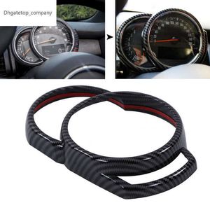 Bilstyling Dashboard Panel Frame Cover Trim Carbon Fiber Style ABS Fit For Mini Cooper Hatchback F54 F55 F56 F57 2014-2021