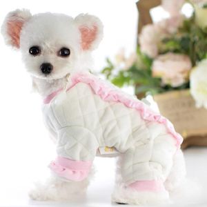 Odzież dla psa Lollypop Autumn/Winter Pleece Puppy Coats Zniszczenie domowe pies pet piżama ubrania na małe