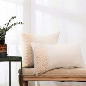 Pillow Covers Bohemain Decorative Square/ Rectangular With Tassels For Sofa Bed Couch Car