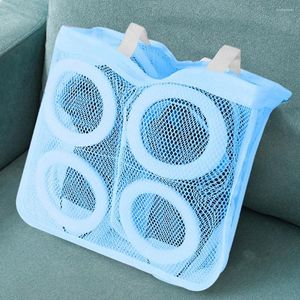 Tvättväskor återanvändbara mesh väska badrum anti-winding tvättmaskin tvättmedel rengöringsverktyg hushålls tillbehör