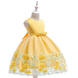 Abiti da ragazza Abito da principessa a fiori di alta qualità Tutu estivo Matrimonio Festa di compleanno Bambini Costume per bambini Disegni per adolescenti