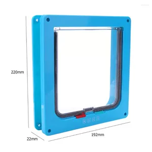 Kota nosiciele Pet Dog Door 4 -Way Flap Brama dla psów szczeniąt dostarcza małe drzwi zestawu