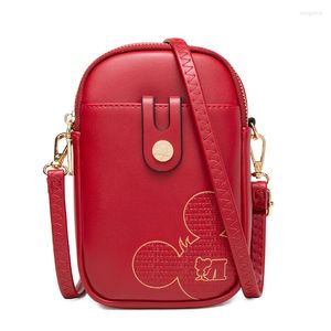 Abendtaschen Frauen l￤ssig Mini -Tasche Handypaket Cartoon kleine Crossbody Ladies Schulterklappe