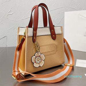 Designer- Women Field Casual Tote Luxurys v￤skor Patchwork axelv￤ska shoppinghandv￤skor l￤der crossbody handbag324y
