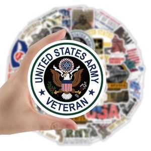 52st States Army Stickers Non-slumpmässiga vattentätt vinylklistermärke för bilcykelbagage klistermärke bärbar dator skateboard motorvatten flaska snöbräda dekaler barn gåvor