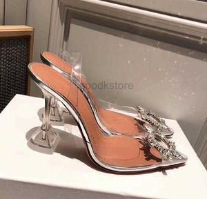 Sandals Perfect Official Quality Amina Shoes Begum Crystal-embellished Pvc Slingback Pumps Muaddi Restocks Begum Slingbacks 9cm High Heel