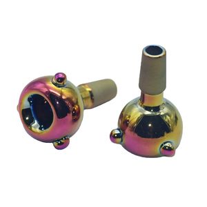 Cool f￤rgglad r￶kning pyrex tjock glas 14mm 18mm manlig fogadapter ers￤ttare filter sk￥l b￤rbar vattenpipa shisha bong ner stam cigaretth￥llare