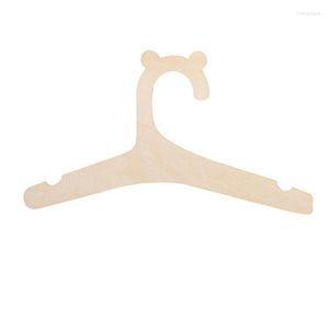 Hängare 20st Baby Wood Clothes Hanger Creative Rack Kids Room Decor Children Rockar Klädarrangör