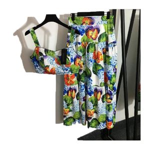 22ss Summer New Womens Design Designer Sexy Top Top Fashion Women Sling и платье для платья с тазобедните