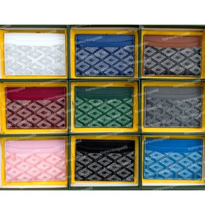 Lüks Tasarımcı Moda Kart Sahipleri 5 kart yuvası Kadın erkek Çantalar Kutu çantalı Çift taraflı Kredi Kartları Madeni Para Mini Cüzdanlar şekil 13 renk G50117