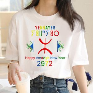 Women's T Shirts Amazigh T-shirts Women Y2K Top Female Graphic Harajuku Designer Clothes