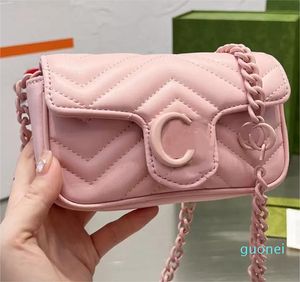 Дизайнерские сумки с вайстом женщины плечо кросс-кошелек кошелек светло-розовый v-Quilted кожаные сумки ручной сумки у улыбки мешка сумки Pure Color Plain Lady мода