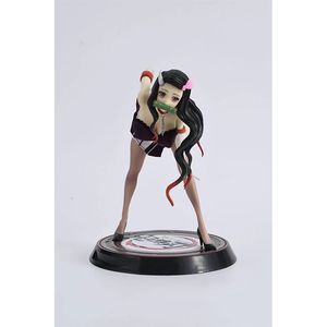 Miniature Giocattoli Nativi Bella Ragazza Serie Kamado Nezuko Piegarsi 1/7 PVC 23CM Figura Anime Collezione Sexy Modello Bambola Giocattolo Ornamento da scrivania