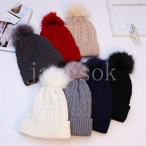 Winter Grost Warm Twist Cap Europe e os Estados Unidos Moda Knit