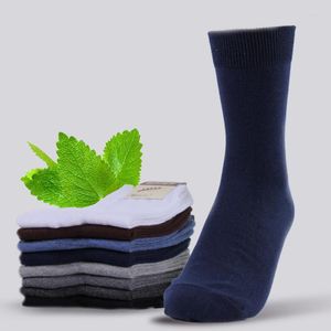 Männer Socken 2022 Marke Baumwolle Für Mann Schwarz Business Atmungs Frühling Sommer Männlichen Lange Meias Preis Sokken