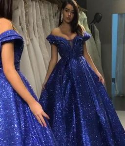 Evening dress Yousef aljasmi Kim kardashian Short sleeve Blue Sequins Ball gown Long dress Almoda gianninaazar ZuhLair murad Ziadn7311104