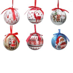 Decorações de Natal 1pc Bolas de árvores Ornamentos pendentes pendurados Ball Plástico Home Holiday Navidad Ano Decoração Presentes