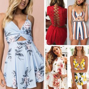 36 Style 2018 Rompers Mujeres Mujeres Playsuit Ropa Playcho Enverso envuelto Sumupa Mujer Mujer Clothing de verano 2239267