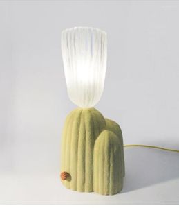 Bordslampor nordiska kreativa moderna konst vardagsrum sovrum sovrum el bb personlighet kaktus blomma lampa