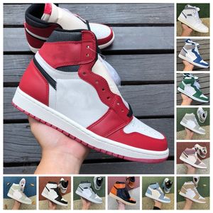 Jumpman 1 Retro 농구화 Mens Women 1s High OG Starfish Fearless UNC Chicago Lost and Found University Blue Bred Toe Twist Tan Gum Obsidian Fire Red Sneakers
