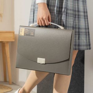 New Creativity File Folder Document Bag Business Briefcase Storage for Notebook Pens Student Gift Forniture per ufficio