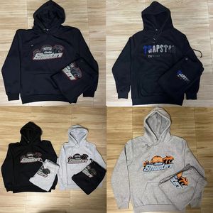 Designer trapstar träningsoverall för män Broderat märke dam Sport hoodie tuta trapstar tröjor färg svart vit