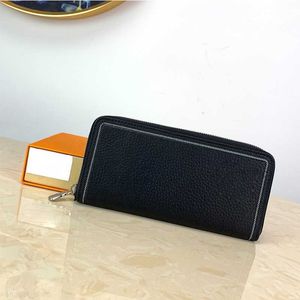 2023 Famous Designer Men's High Quality Leather Wallet Single Zip The Most Fashionable Way To Carry Money Cards Coins Retro Bags For Women top