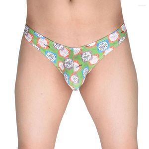 Underpants Bulge Pouch Bikinis Colorful Cheeky Briefs Men's Underwear Guys Male