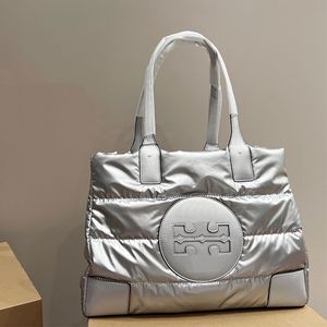 Pamuk kumaş çantası büyük kapasiteli alışveriş çantaları tasarımcı moda mektup deri taşınabilir el çantası çantası hasp iç fermuar cep düz bayan omuz çantası