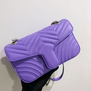 Bolsas de bolsa de crossbody de cadeia bolsas de ombro de moda letra de hardware de prata FLAP HASP POLETO CELULO CELULO PONTELO DE CALURA GORAINE BEND CORAÇÃO BULHA PULHEREL