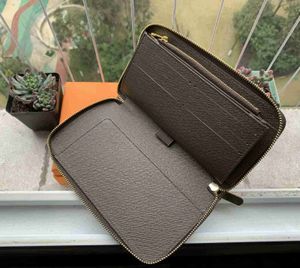 M60002 Luxury Designer Organizer Zippy Organizer Wallet Women's Zipper Long Wallet Mono Gram Canvers Läder Gratis Shippings Wholesale Price Top