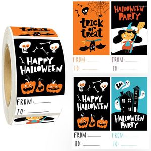 Geschenkpapier, 300 Stück, Happy Halloween-Aufkleber, Urlaub, Party, Verpackung, Dekoration, Siegel, Umschlag, Einladung, Backen, Kuchen, Etikett