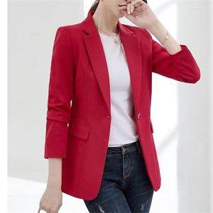 Damenanzüge, Büro-Damen-Oberbekleidung, formeller Blazer, Damen, schlank, Frühlingsknopf, solide Strickjacke, Langarm-Jacke, Tasche, weiblicher Mantel, Oberteil